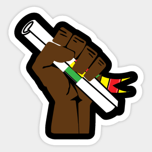 Knowledge Power Africa Motherland Black History Month Sticker